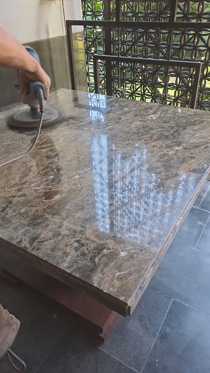 Proyek pemasangan marmer 1 oleh Karya Batu Alam Indonesia